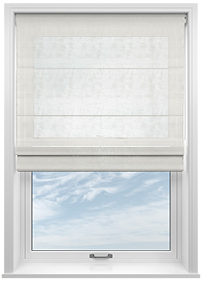 Brescia Voile, Purity - Motorised Roman Blind